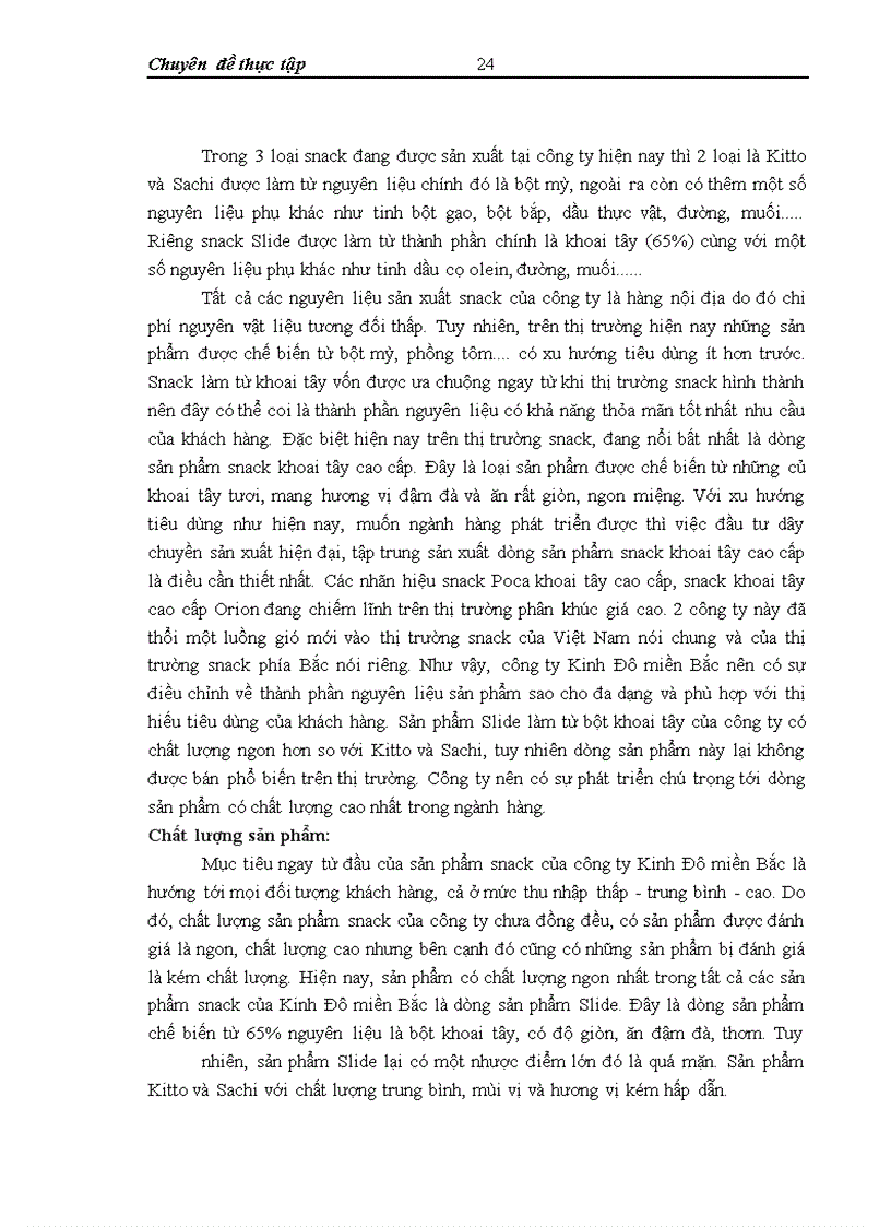 image for page Phát triển ngành hàng snack tại công ty cổ phần chế biến thực phẩm Kinh Đô miền Bắc – Thực trạng và giải pháp