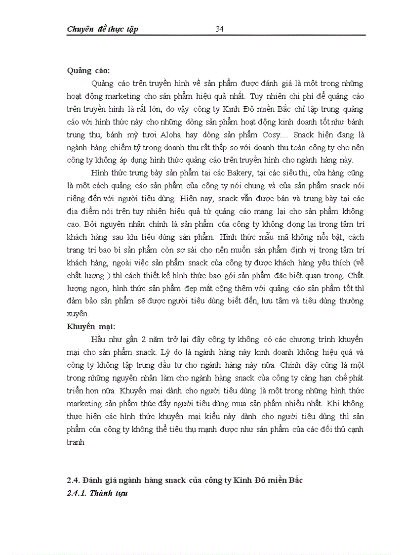 image for page Phát triển ngành hàng snack tại công ty cổ phần chế biến thực phẩm Kinh Đô miền Bắc – Thực trạng và giải pháp