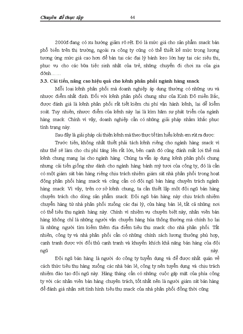 image for page Phát triển ngành hàng snack tại công ty cổ phần chế biến thực phẩm Kinh Đô miền Bắc – Thực trạng và giải pháp