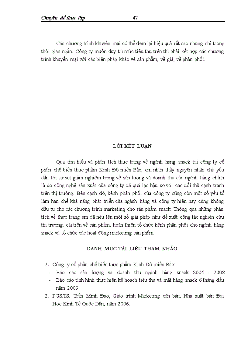 image for page Phát triển ngành hàng snack tại công ty cổ phần chế biến thực phẩm Kinh Đô miền Bắc – Thực trạng và giải pháp