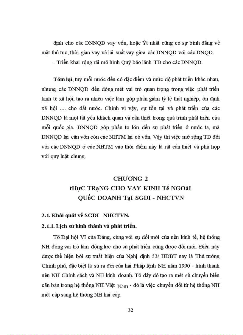 image for page Giải pháp tín dụng nhằm thúc đẩy phát triển kinh tế ngoài quốc doanh tại SGDI - NHCTVN
