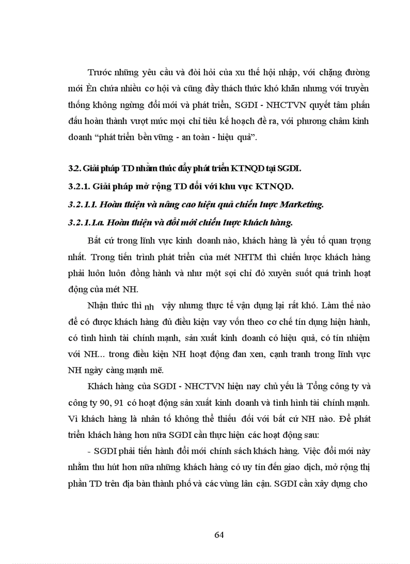 image for page Giải pháp tín dụng nhằm thúc đẩy phát triển kinh tế ngoài quốc doanh tại SGDI - NHCTVN