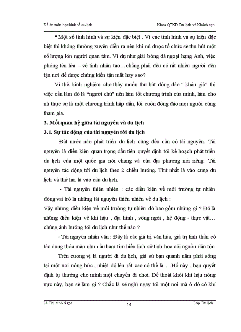 image for page Ảnh hưởng giữa việc phát triển du lịch và nguồn tài nguyên ở SaPa