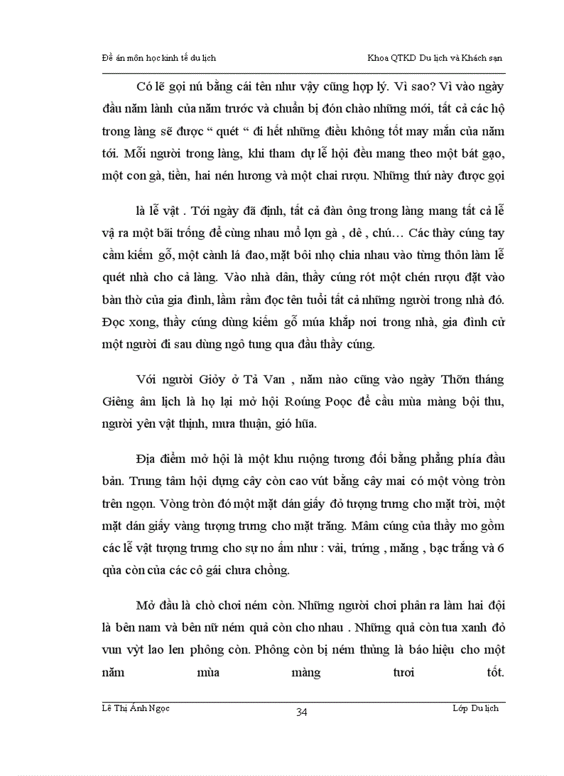 image for page Ảnh hưởng giữa việc phát triển du lịch và nguồn tài nguyên ở SaPa