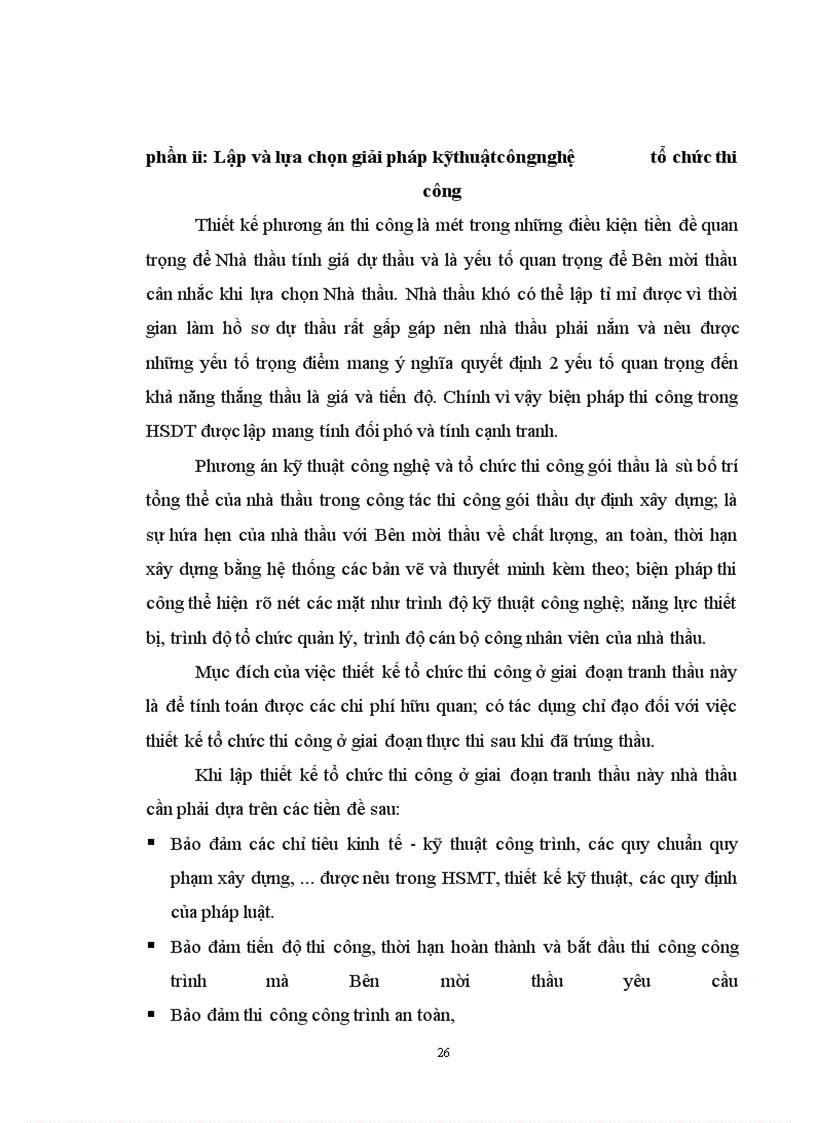 image for page Lập và lựa chọn các giải pháp kỹ thuật công nghệ và tổ chức thi công