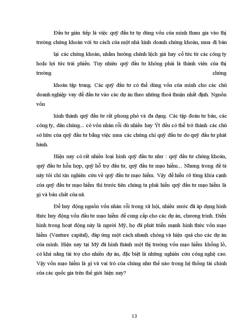 image for page Quỹ đầu tư vốn mạo hiểm - Cơ hội cho những nhà doanh nghiệp trẻ Việt Nam trong quá trình hội nhập kinh tế quốc tế và bước vào nền kinh tế tri thức