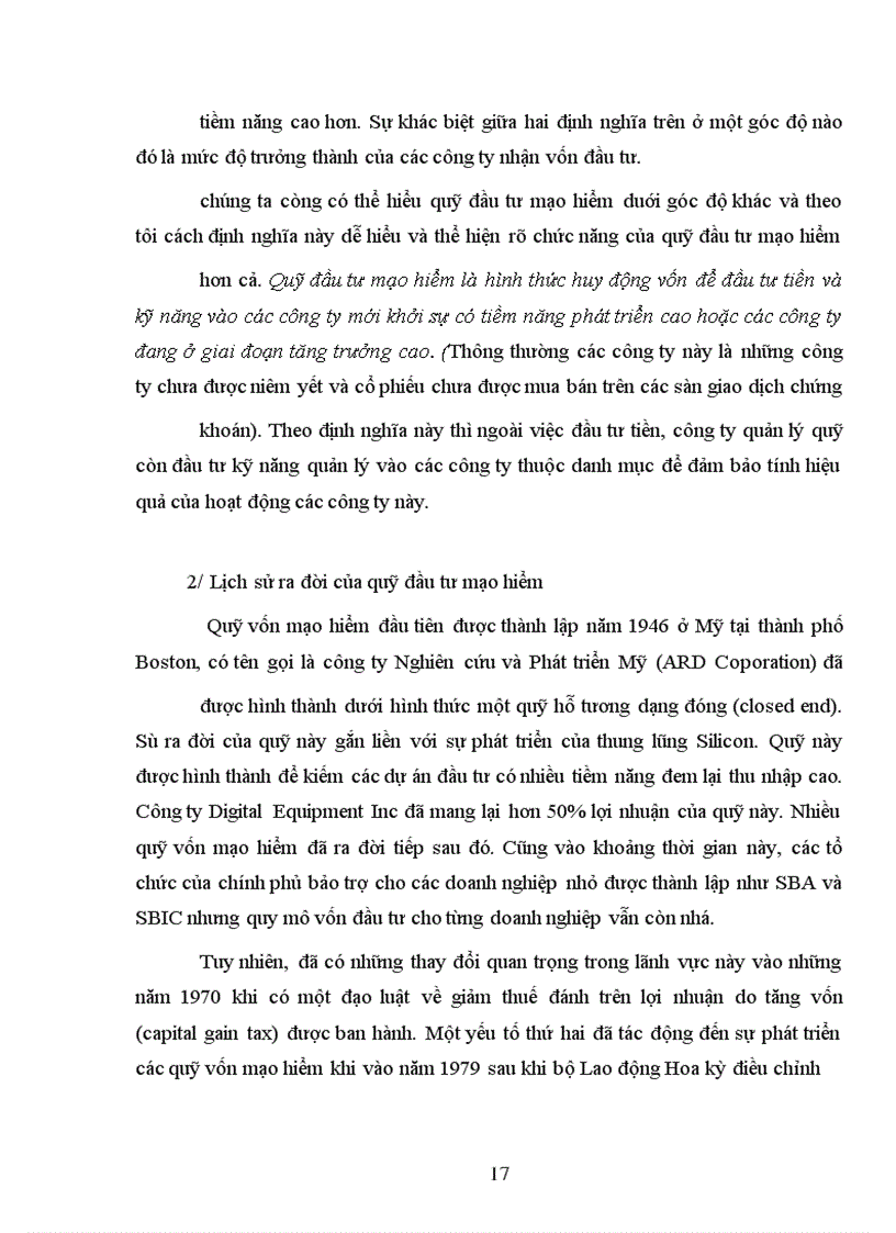 image for page Quỹ đầu tư vốn mạo hiểm - Cơ hội cho những nhà doanh nghiệp trẻ Việt Nam trong quá trình hội nhập kinh tế quốc tế và bước vào nền kinh tế tri thức