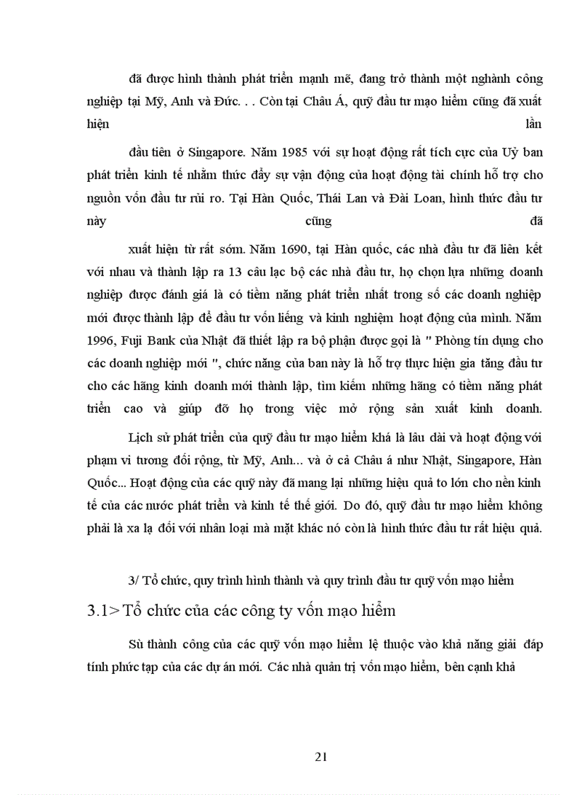 image for page Quỹ đầu tư vốn mạo hiểm - Cơ hội cho những nhà doanh nghiệp trẻ Việt Nam trong quá trình hội nhập kinh tế quốc tế và bước vào nền kinh tế tri thức