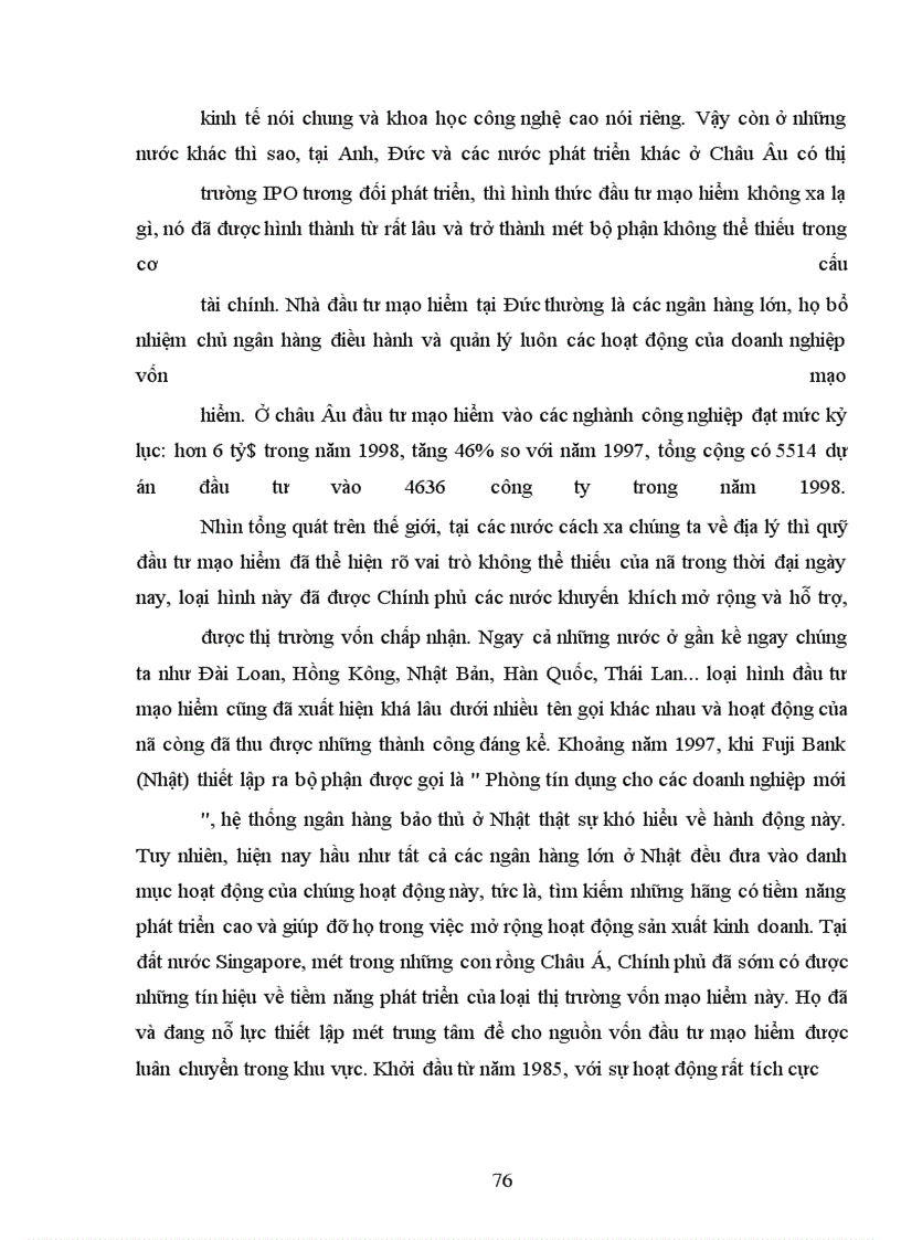 image for page Quỹ đầu tư vốn mạo hiểm - Cơ hội cho những nhà doanh nghiệp trẻ Việt Nam trong quá trình hội nhập kinh tế quốc tế và bước vào nền kinh tế tri thức