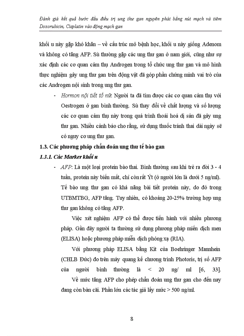 image for page Đánh giá kết quả bước đầu điều trị ung thư gan nguyên phát bằng nút mạch và tiêm Doxorubicin, Cisplatin vào động mạch gan