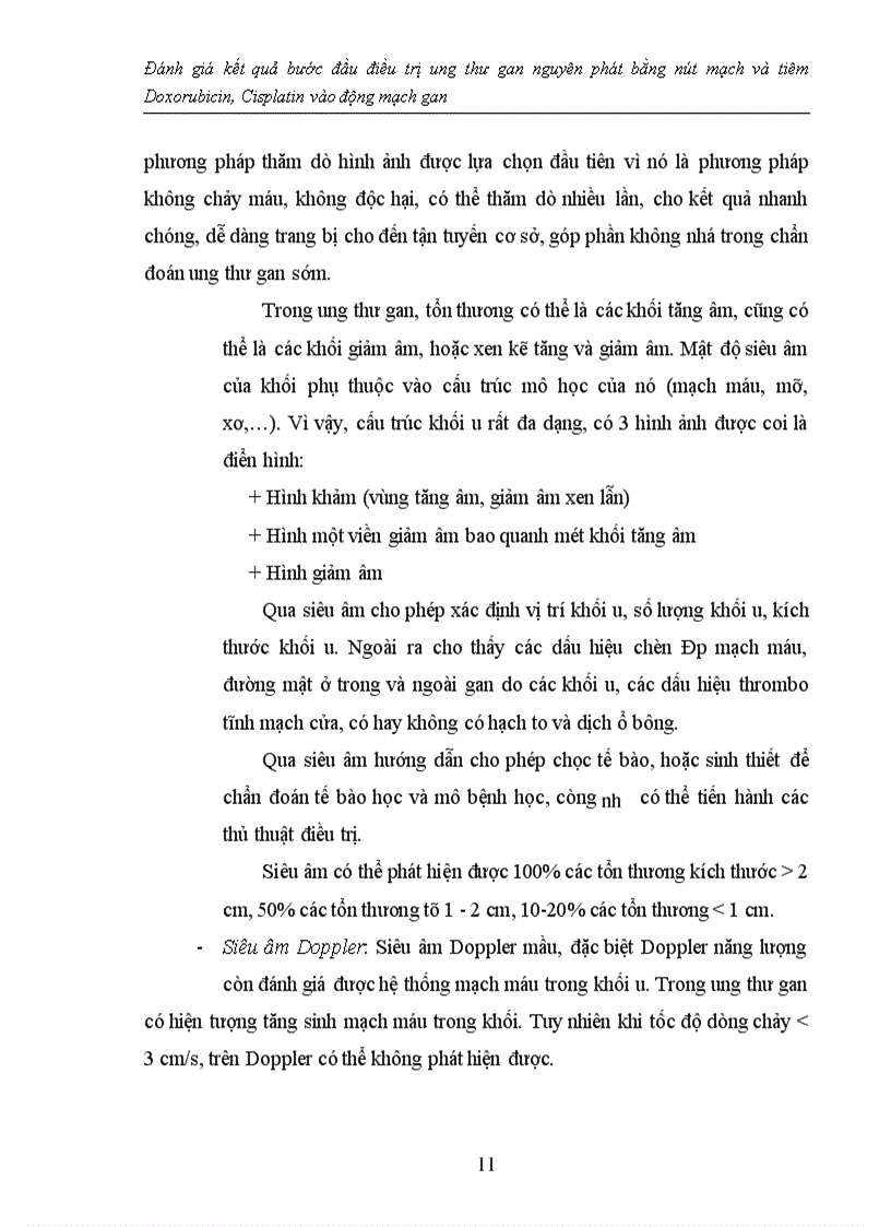 image for page Đánh giá kết quả bước đầu điều trị ung thư gan nguyên phát bằng nút mạch và tiêm Doxorubicin, Cisplatin vào động mạch gan