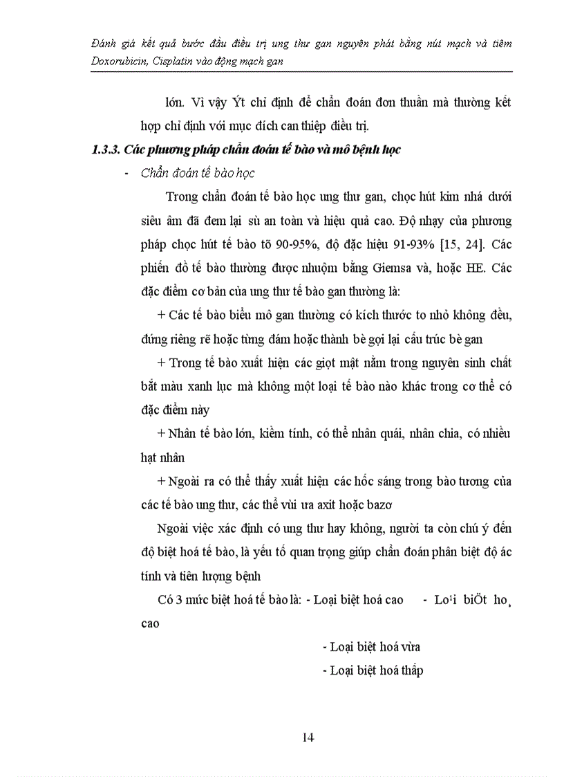 image for page Đánh giá kết quả bước đầu điều trị ung thư gan nguyên phát bằng nút mạch và tiêm Doxorubicin, Cisplatin vào động mạch gan