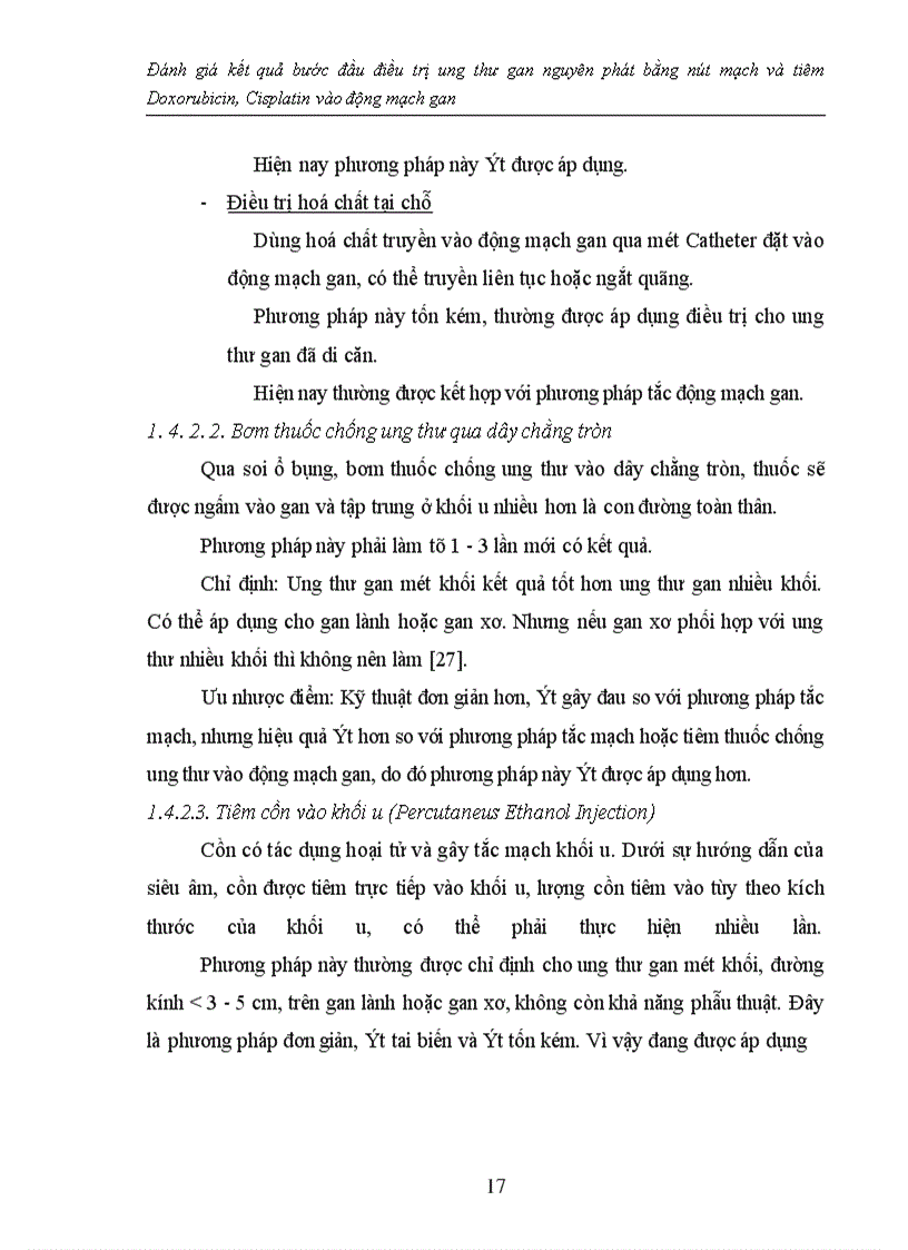 image for page Đánh giá kết quả bước đầu điều trị ung thư gan nguyên phát bằng nút mạch và tiêm Doxorubicin, Cisplatin vào động mạch gan