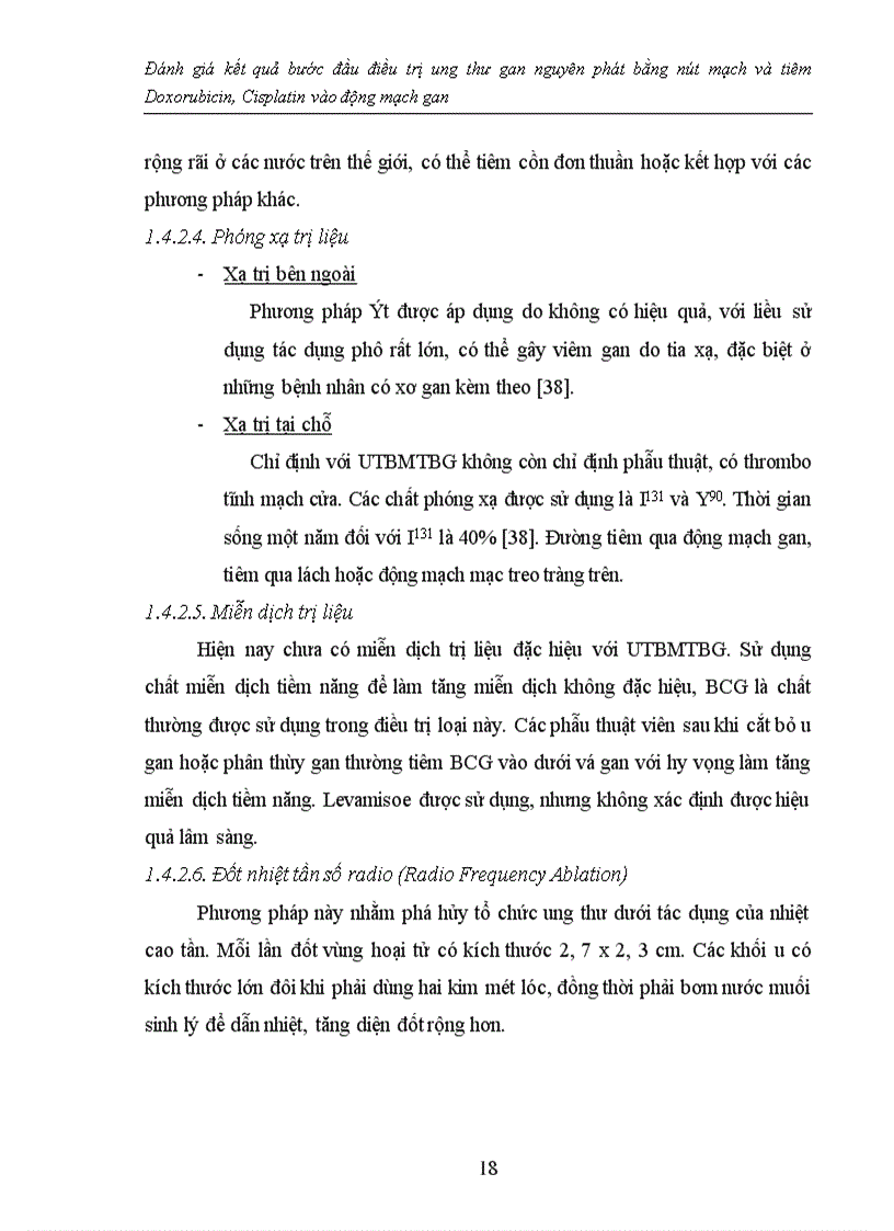 image for page Đánh giá kết quả bước đầu điều trị ung thư gan nguyên phát bằng nút mạch và tiêm Doxorubicin, Cisplatin vào động mạch gan