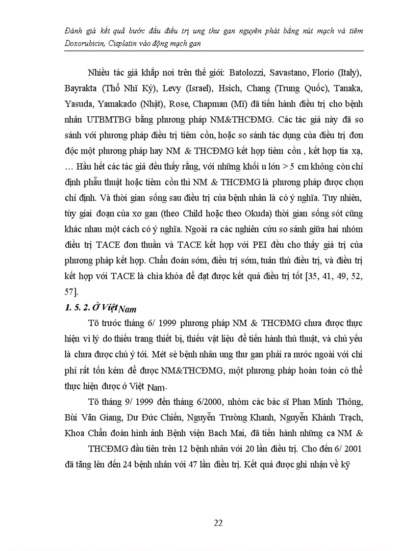 image for page Đánh giá kết quả bước đầu điều trị ung thư gan nguyên phát bằng nút mạch và tiêm Doxorubicin, Cisplatin vào động mạch gan