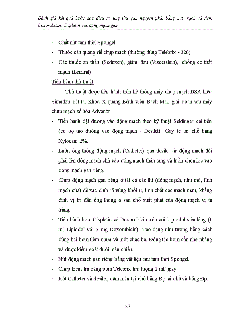 image for page Đánh giá kết quả bước đầu điều trị ung thư gan nguyên phát bằng nút mạch và tiêm Doxorubicin, Cisplatin vào động mạch gan