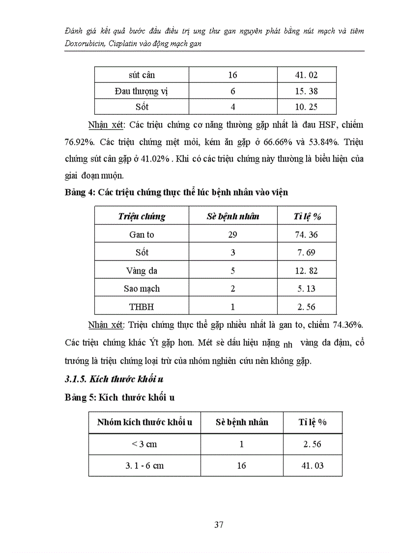 image for page Đánh giá kết quả bước đầu điều trị ung thư gan nguyên phát bằng nút mạch và tiêm Doxorubicin, Cisplatin vào động mạch gan