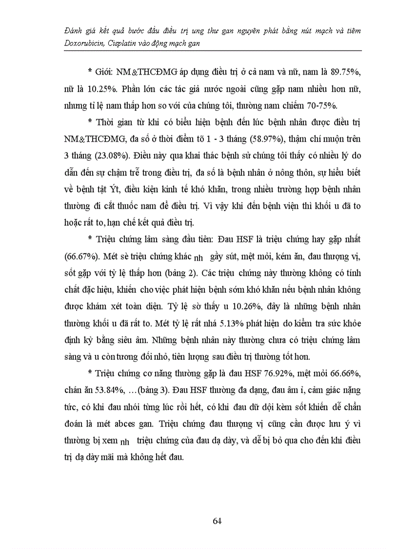 image for page Đánh giá kết quả bước đầu điều trị ung thư gan nguyên phát bằng nút mạch và tiêm Doxorubicin, Cisplatin vào động mạch gan