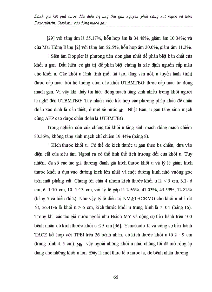 image for page Đánh giá kết quả bước đầu điều trị ung thư gan nguyên phát bằng nút mạch và tiêm Doxorubicin, Cisplatin vào động mạch gan