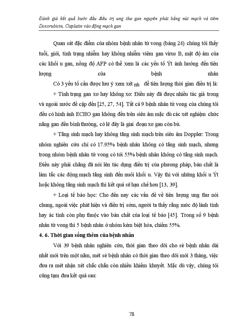 image for page Đánh giá kết quả bước đầu điều trị ung thư gan nguyên phát bằng nút mạch và tiêm Doxorubicin, Cisplatin vào động mạch gan