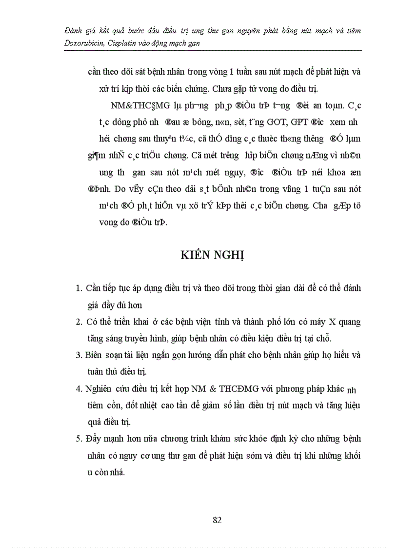 image for page Đánh giá kết quả bước đầu điều trị ung thư gan nguyên phát bằng nút mạch và tiêm Doxorubicin, Cisplatin vào động mạch gan