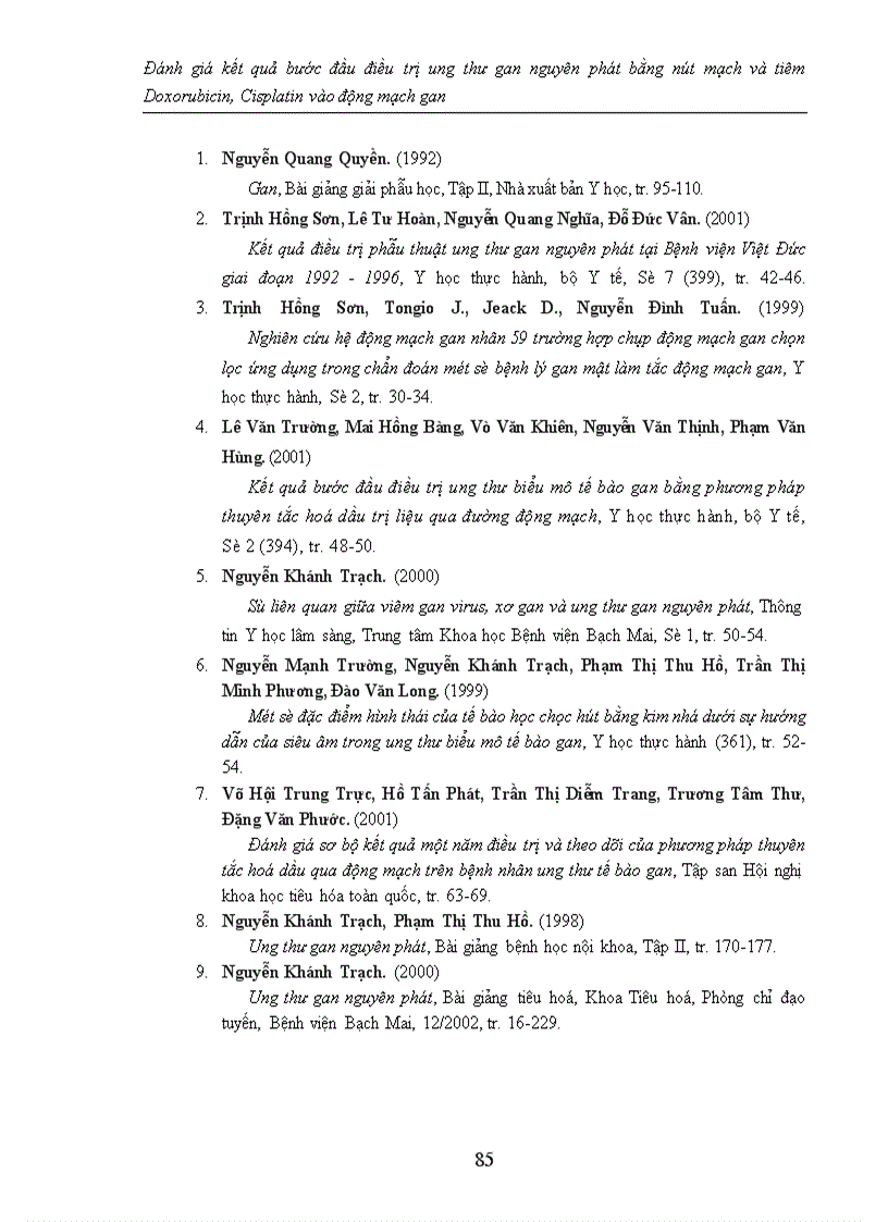 image for page Đánh giá kết quả bước đầu điều trị ung thư gan nguyên phát bằng nút mạch và tiêm Doxorubicin, Cisplatin vào động mạch gan