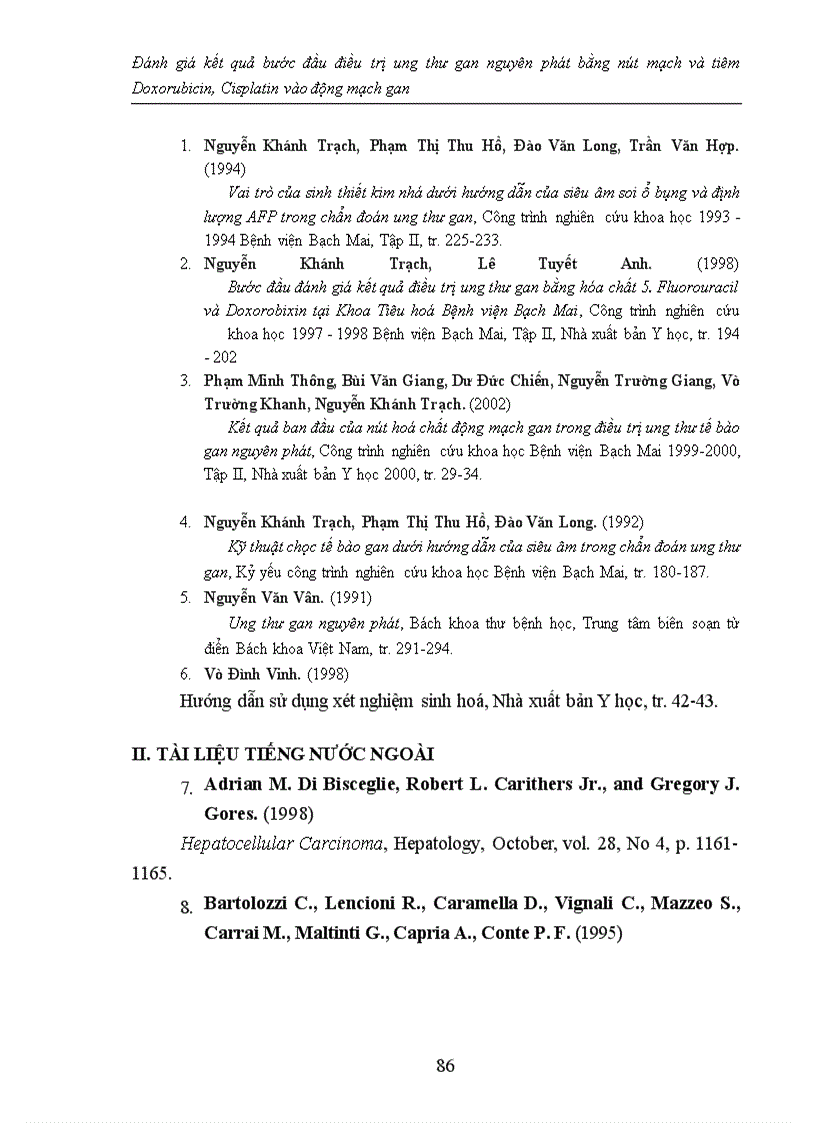 image for page Đánh giá kết quả bước đầu điều trị ung thư gan nguyên phát bằng nút mạch và tiêm Doxorubicin, Cisplatin vào động mạch gan