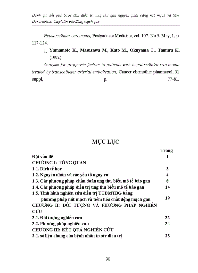 image for page Đánh giá kết quả bước đầu điều trị ung thư gan nguyên phát bằng nút mạch và tiêm Doxorubicin, Cisplatin vào động mạch gan