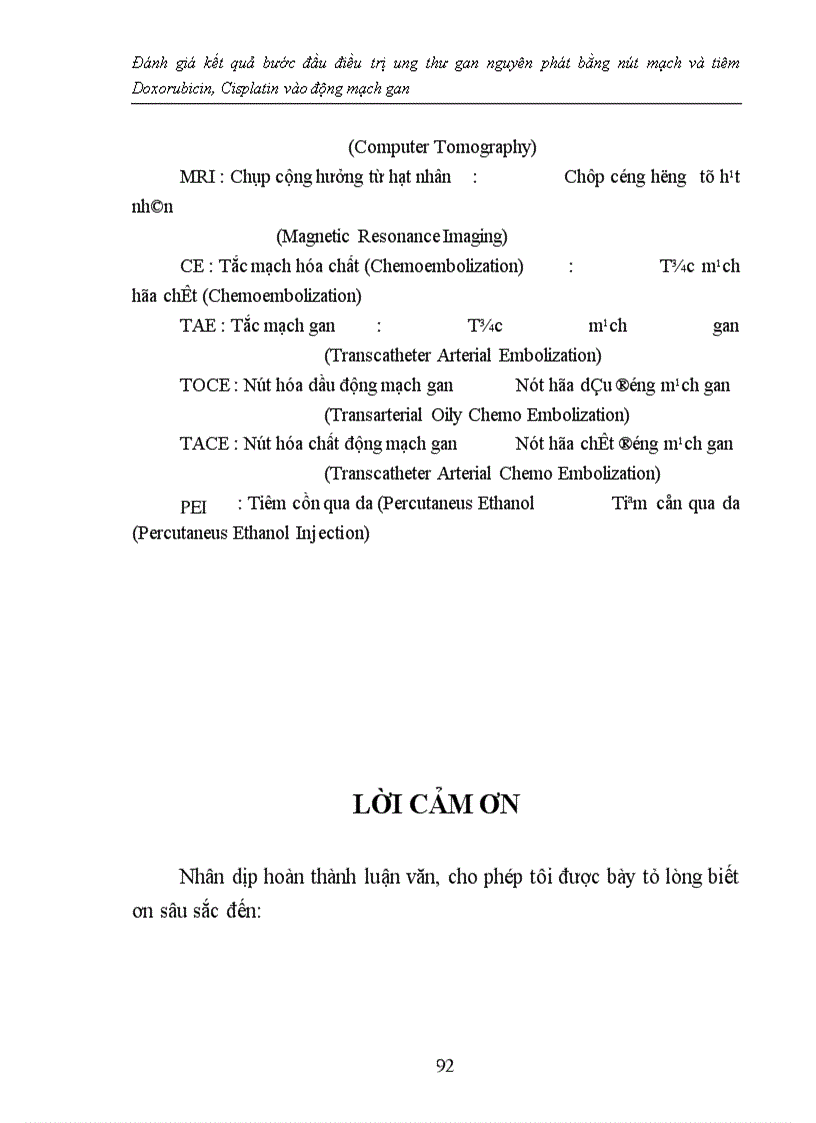 image for page Đánh giá kết quả bước đầu điều trị ung thư gan nguyên phát bằng nút mạch và tiêm Doxorubicin, Cisplatin vào động mạch gan