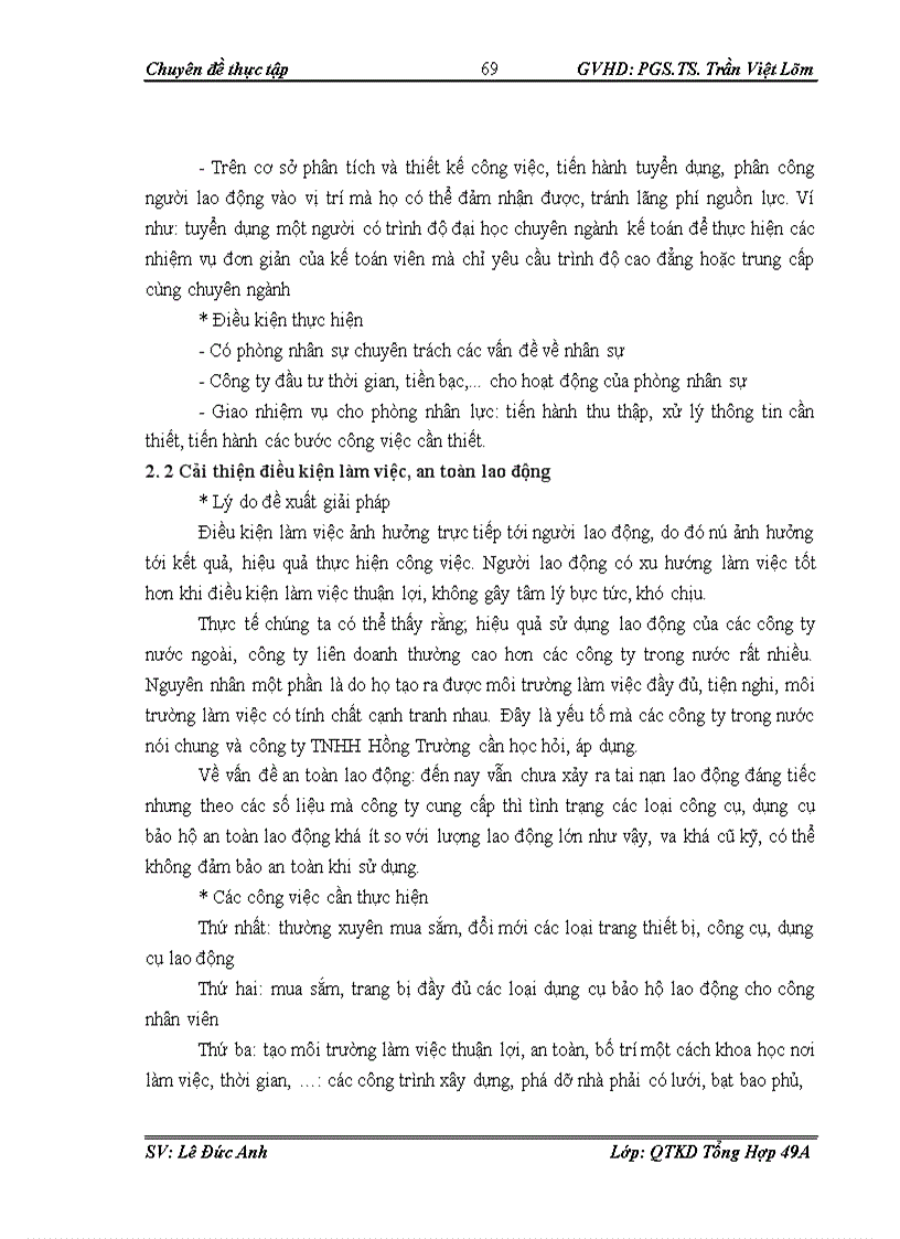 image for page Hoàn thiện công tác phân công và sử dụng lao động tại công ty TNHH Hồng Trường
