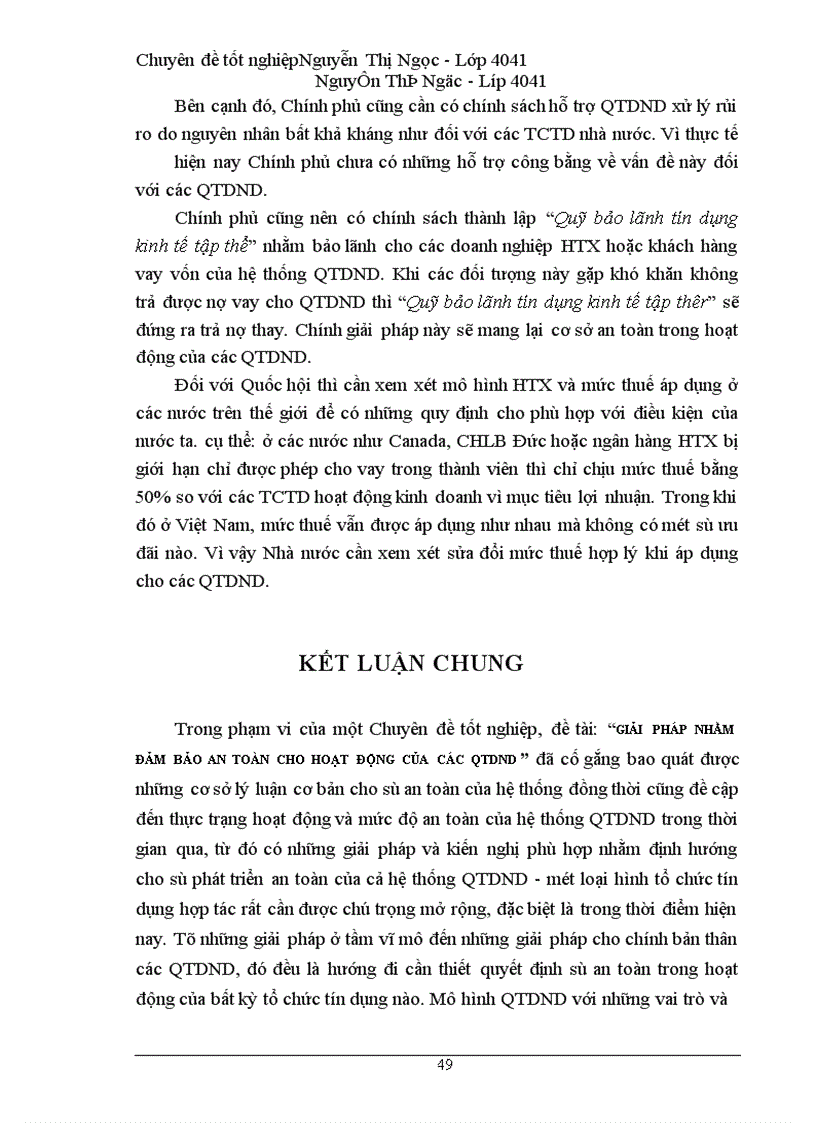 image for page Giải pháp nhằm đảm bảo an toàn cho hoạt động của các Quỹ tín dụng nhân dân