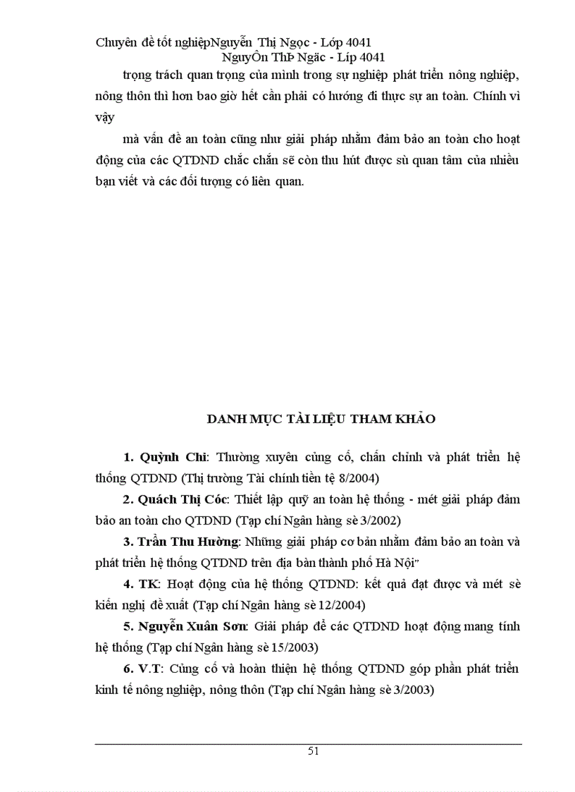 image for page Giải pháp nhằm đảm bảo an toàn cho hoạt động của các Quỹ tín dụng nhân dân