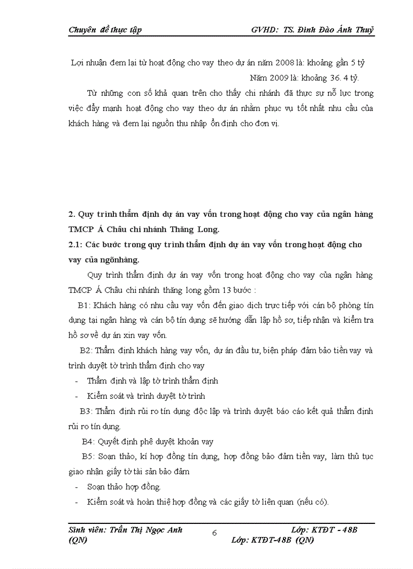 image for page Thực trạng thẩm định dự án vay vốn trong hoạt động cho vay của ngân hàng TMCP Á Châu chi nhánh Thăng Long –HN