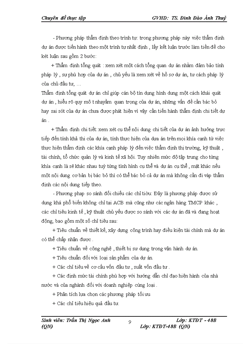 image for page Thực trạng thẩm định dự án vay vốn trong hoạt động cho vay của ngân hàng TMCP Á Châu chi nhánh Thăng Long –HN