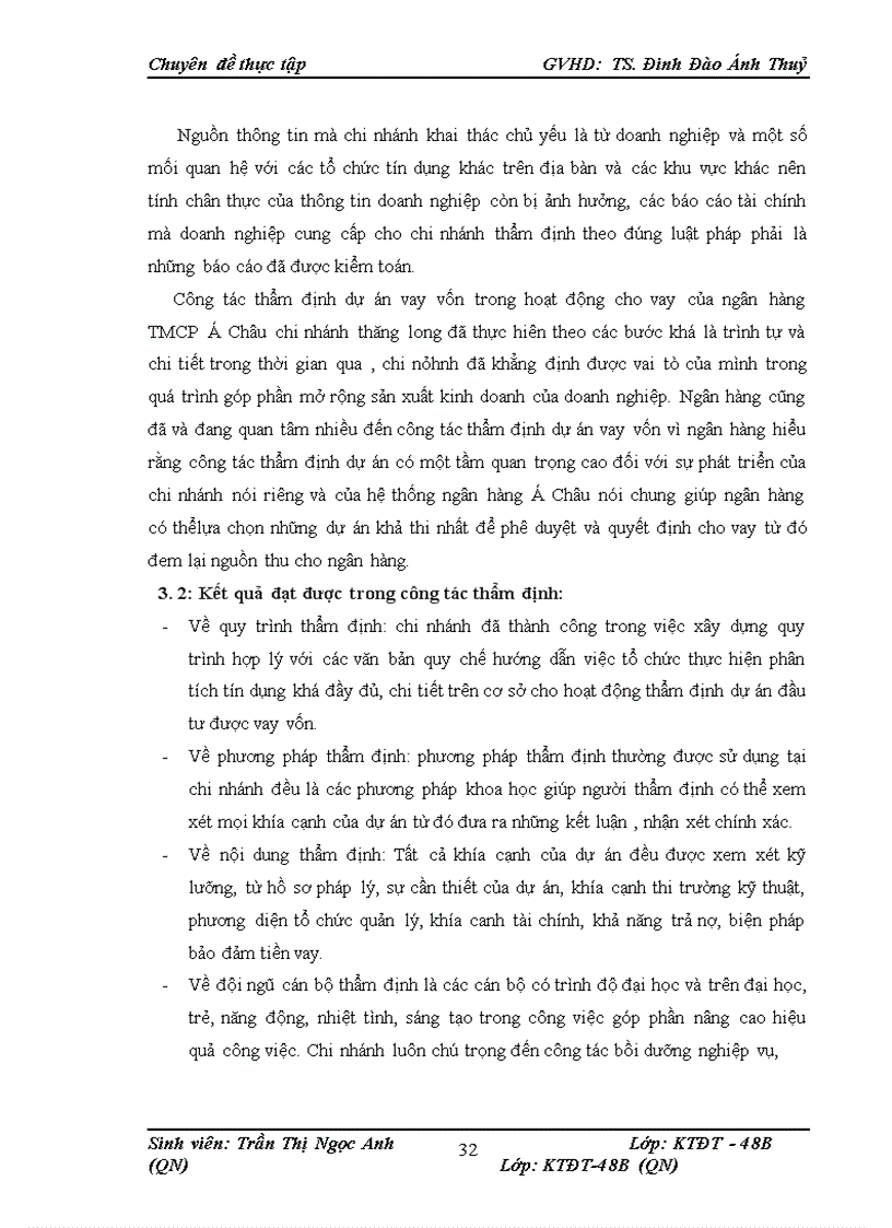 image for page Thực trạng thẩm định dự án vay vốn trong hoạt động cho vay của ngân hàng TMCP Á Châu chi nhánh Thăng Long –HN