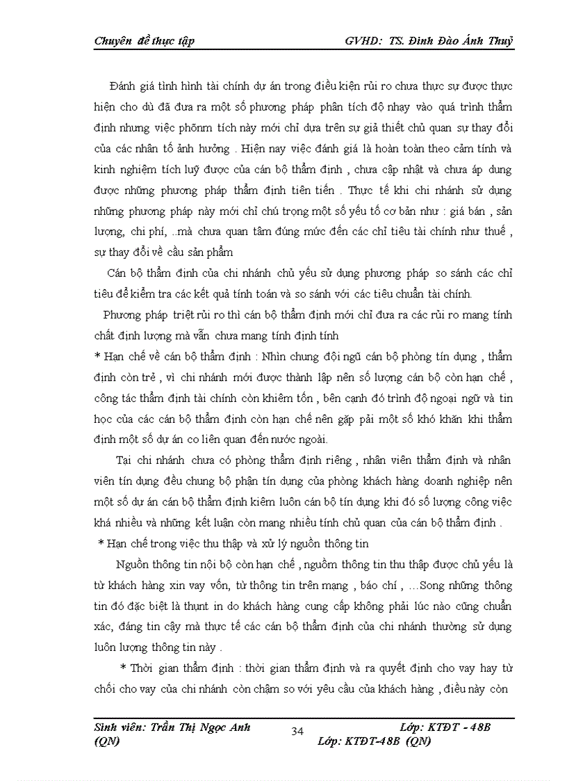 image for page Thực trạng thẩm định dự án vay vốn trong hoạt động cho vay của ngân hàng TMCP Á Châu chi nhánh Thăng Long –HN