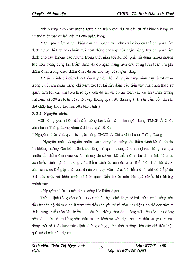 image for page Thực trạng thẩm định dự án vay vốn trong hoạt động cho vay của ngân hàng TMCP Á Châu chi nhánh Thăng Long –HN