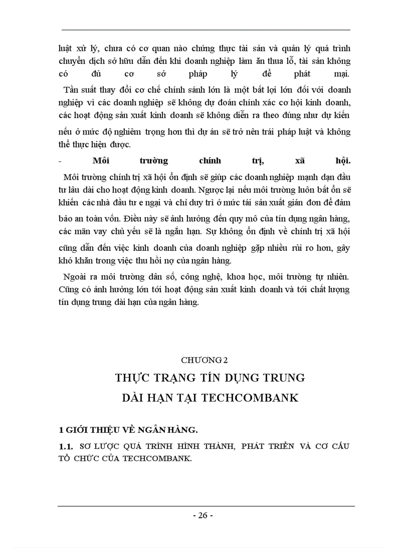 image for page Một số giải pháp nhằm mở rộng và nâng cao chất lượng tín dụng trung dài hạn tại Ngân hàng Thương mại Cổ phần Kỹ thương Việt Nam