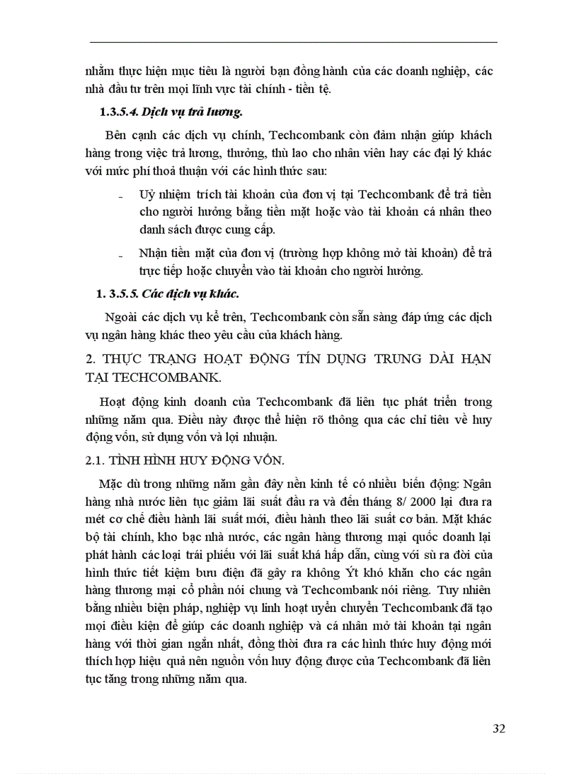 image for page Một số giải pháp nhằm mở rộng và nâng cao chất lượng tín dụng trung dài hạn tại Ngân hàng Thương mại Cổ phần Kỹ thương Việt Nam