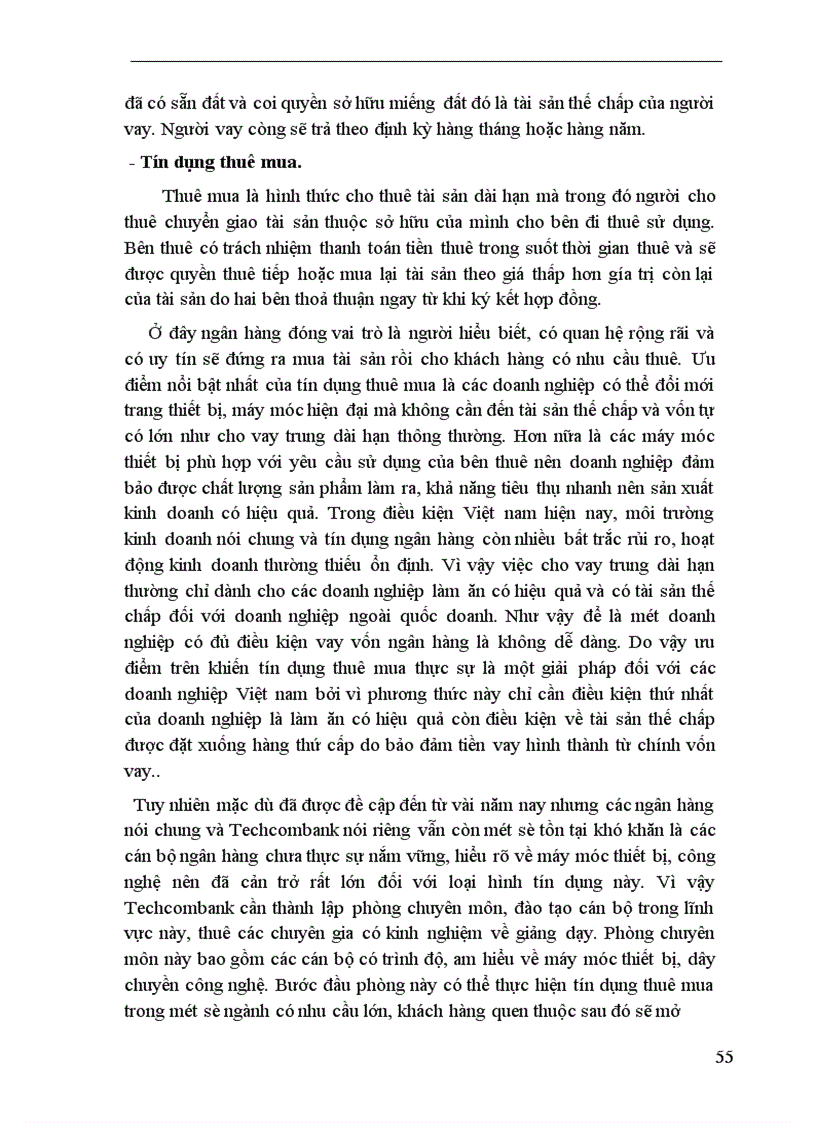 image for page Một số giải pháp nhằm mở rộng và nâng cao chất lượng tín dụng trung dài hạn tại Ngân hàng Thương mại Cổ phần Kỹ thương Việt Nam