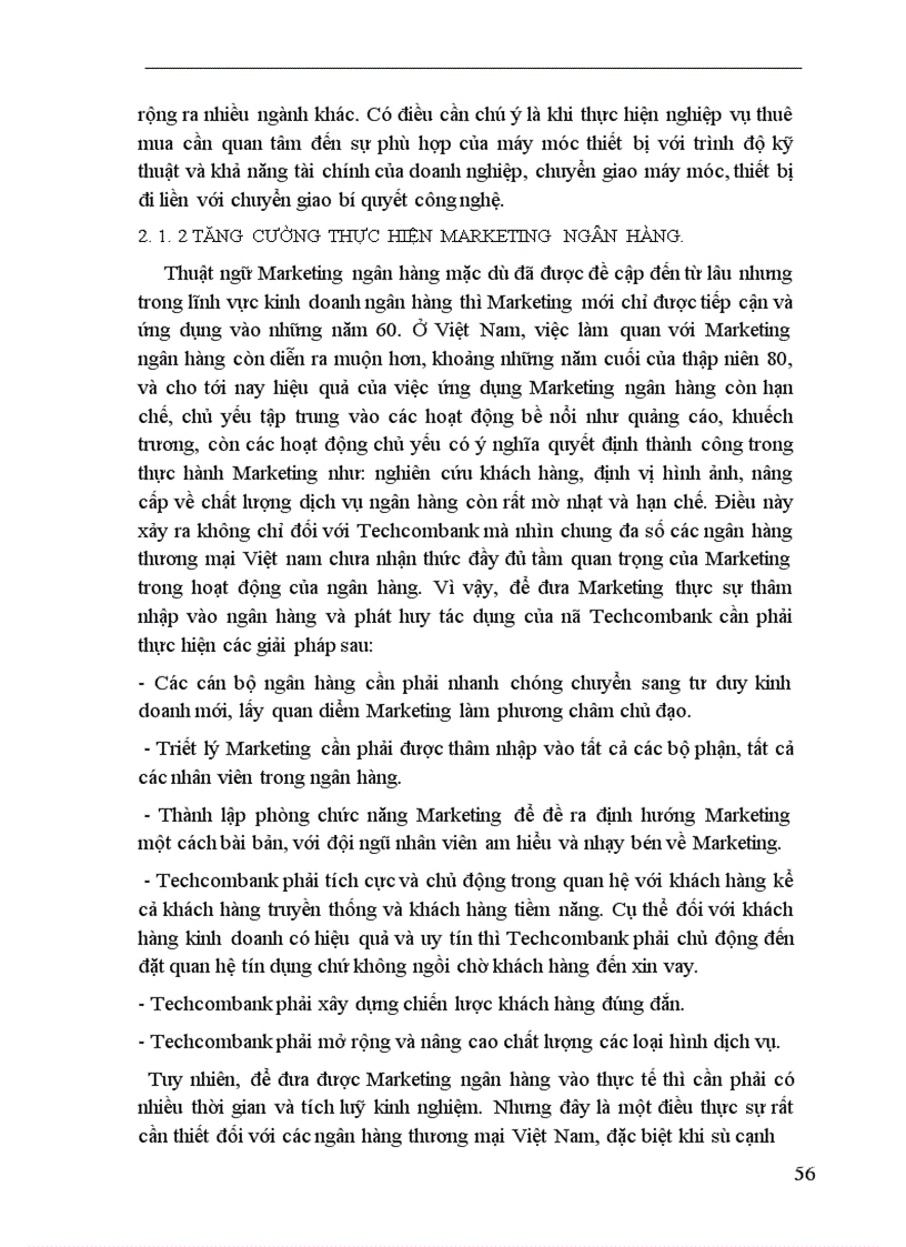 image for page Một số giải pháp nhằm mở rộng và nâng cao chất lượng tín dụng trung dài hạn tại Ngân hàng Thương mại Cổ phần Kỹ thương Việt Nam