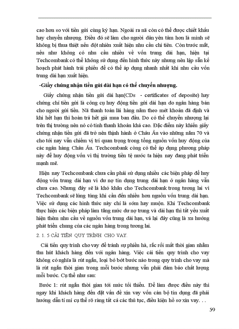 image for page Một số giải pháp nhằm mở rộng và nâng cao chất lượng tín dụng trung dài hạn tại Ngân hàng Thương mại Cổ phần Kỹ thương Việt Nam