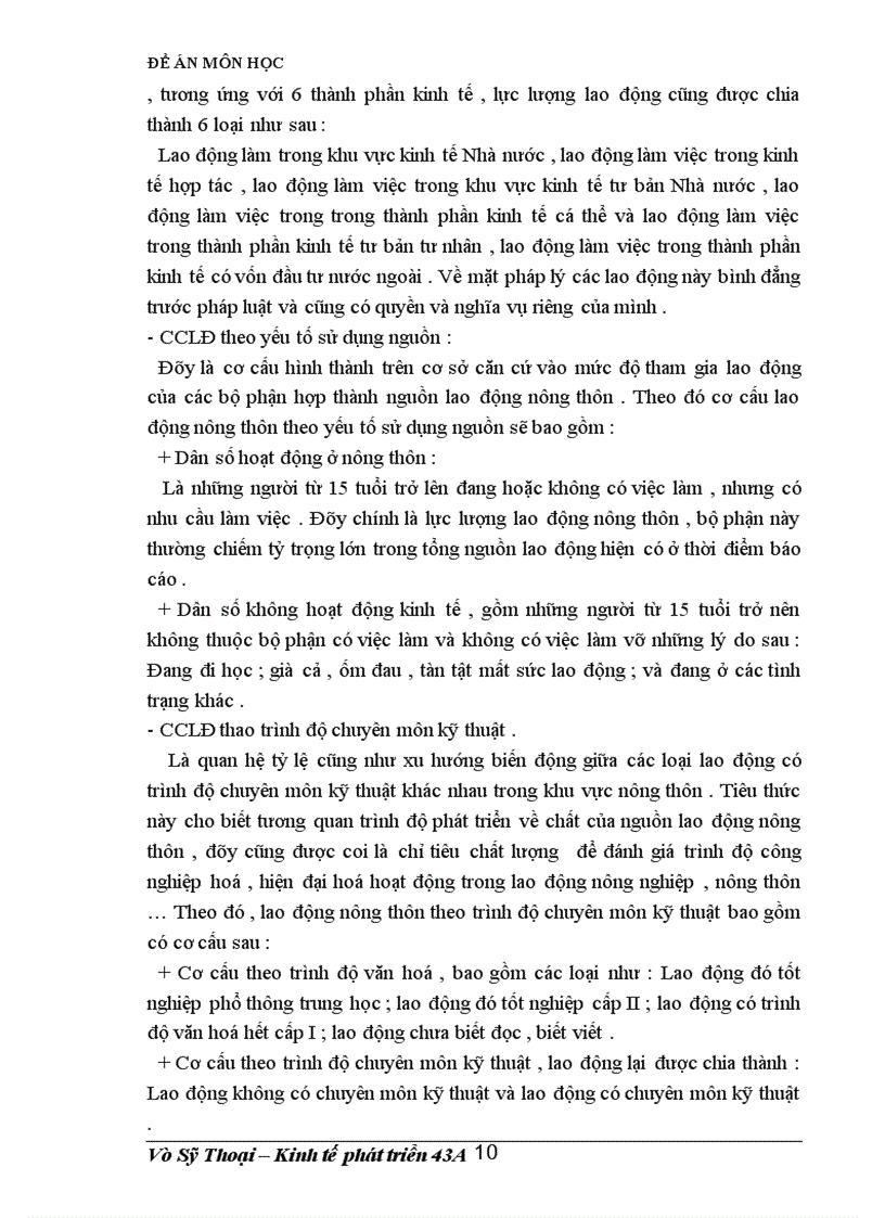 image for page Đề án môn học : Giải pháp thúc đẩy quá trình CDCCLĐ nông nghiệp ,nông thôn