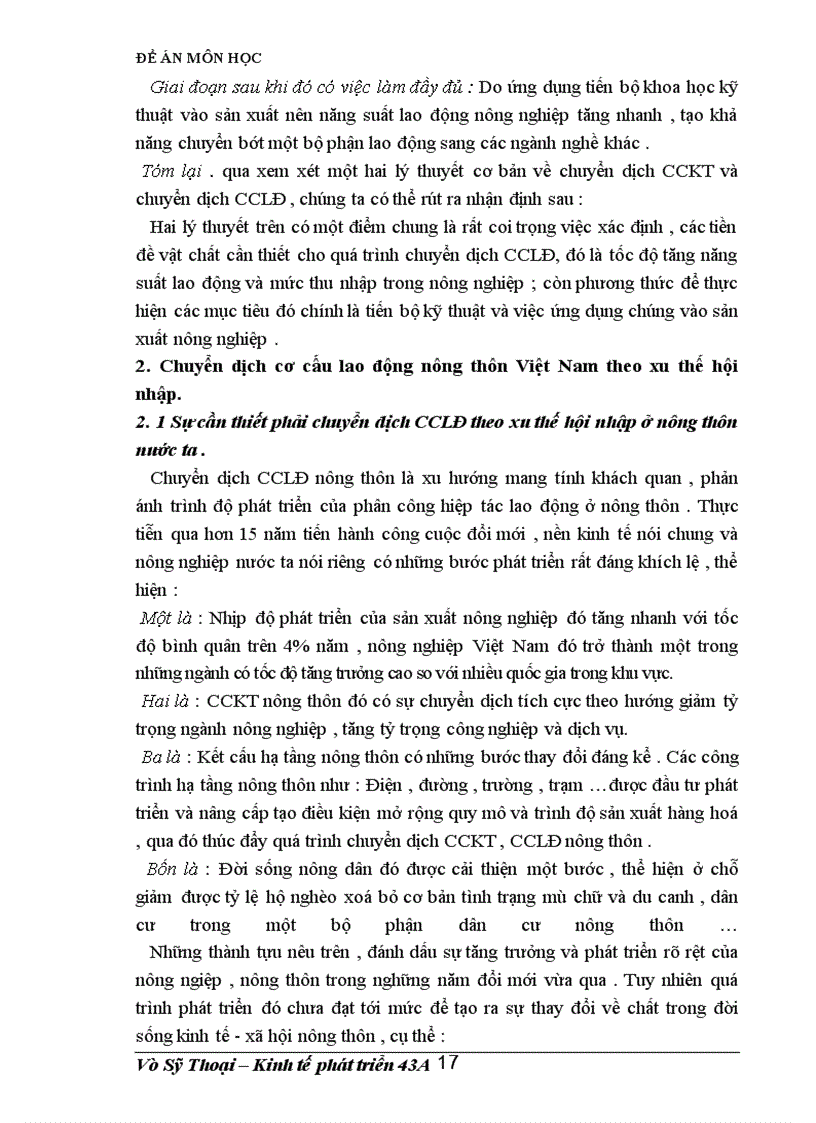 image for page Đề án môn học : Giải pháp thúc đẩy quá trình CDCCLĐ nông nghiệp ,nông thôn