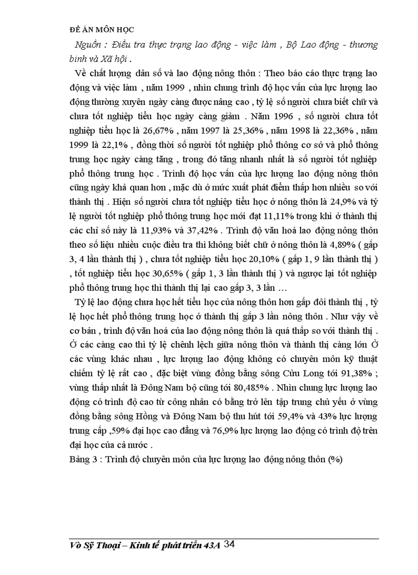 image for page Đề án môn học : Giải pháp thúc đẩy quá trình CDCCLĐ nông nghiệp ,nông thôn