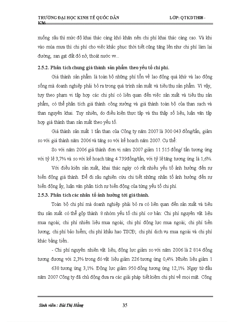 image for page Phân tích hoạt động sản xuất kinh doanh của Công ty cổ phần Than Cọc Sáu-TKV làm chuyên đề thực tập tốt nghiệp của mình
