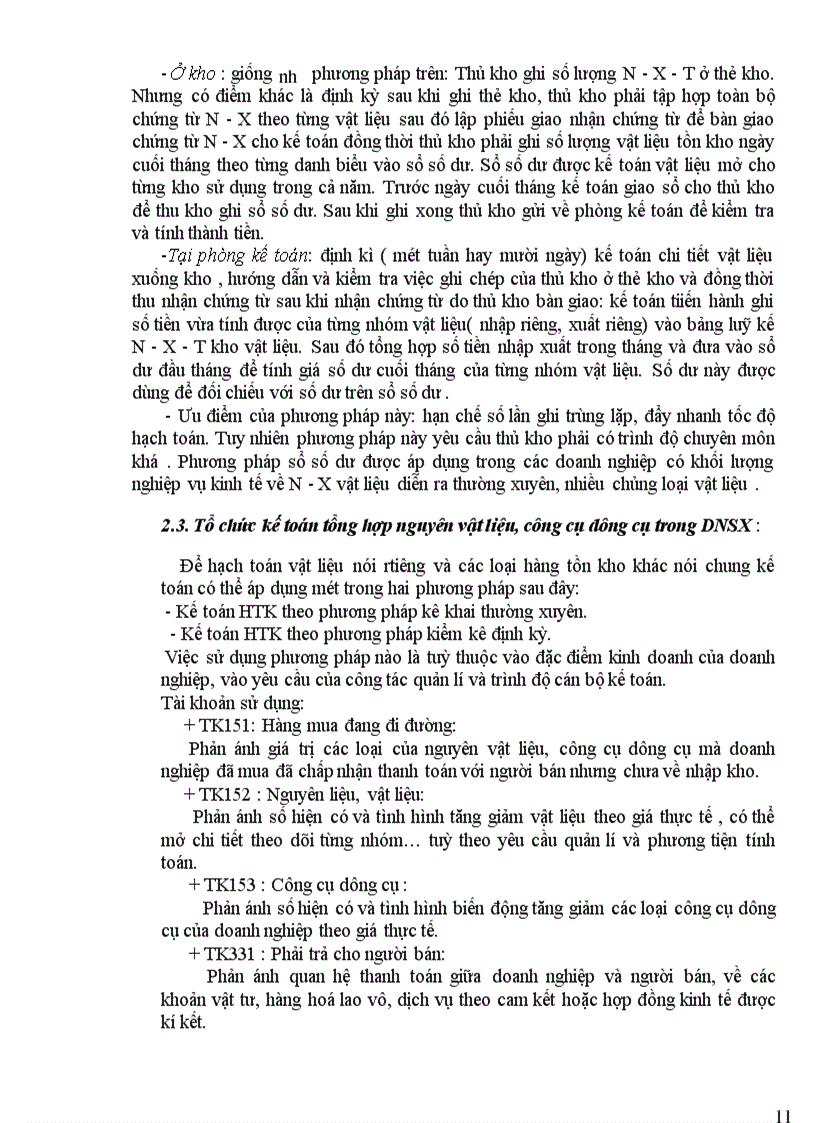 image for page Tổ chức kế toán nguyên vật liệu, công cụ, dụng cụ tại công ty Vit