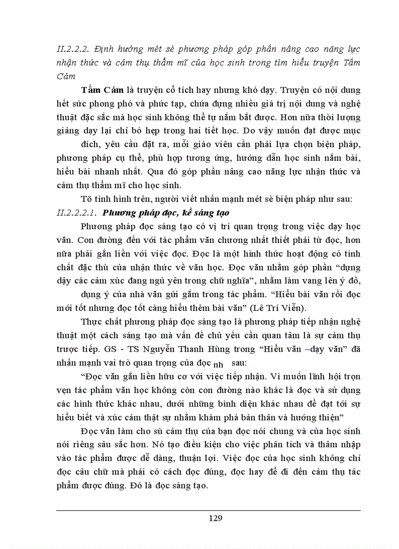 image for page Vai trò và tác dụng của yếu tố thần kì trong dạy học Tấm Cám nhằm phát huy năng lực nhận thức và cảm thụ thẩm mĩ cho học sinh lớp 10 THPT