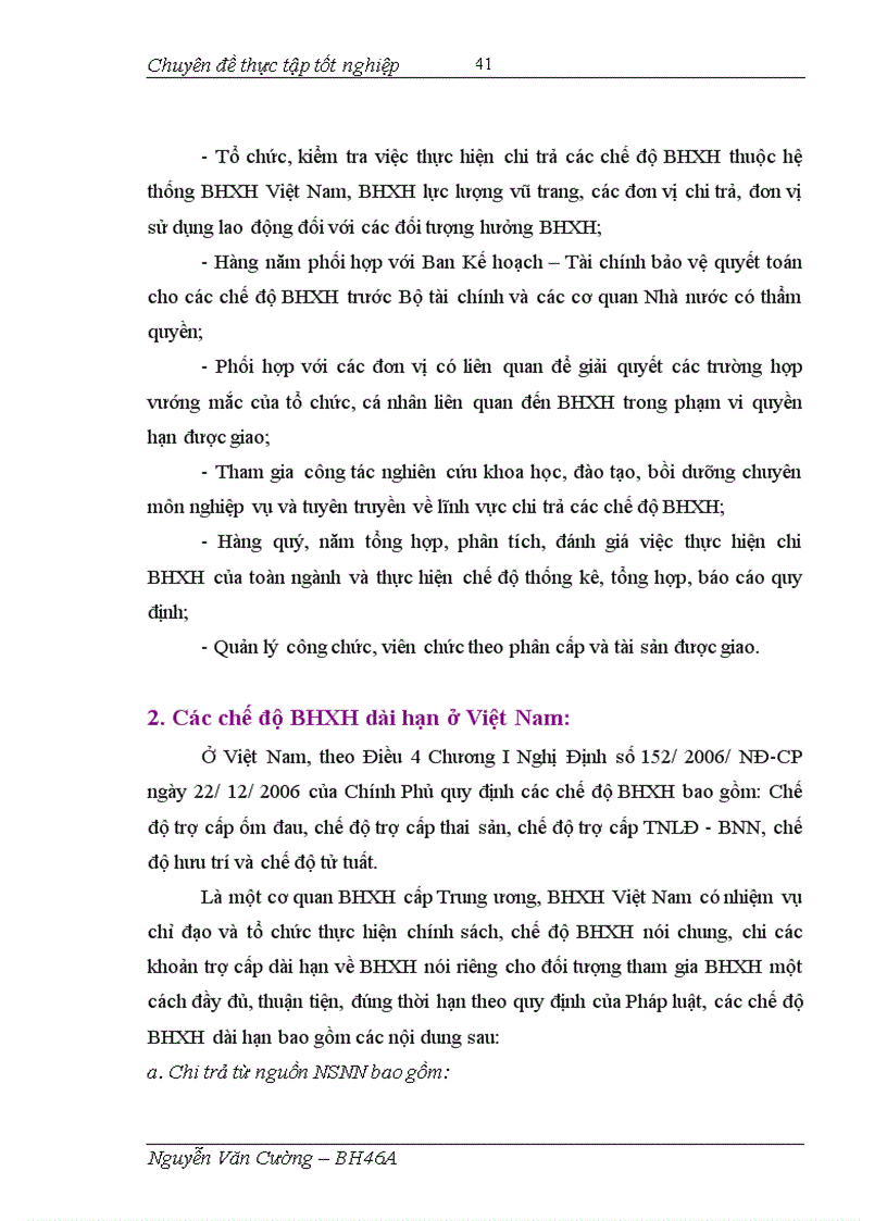 image for page Thực trạng và giải pháp quản lý chi trả các chế độ BHXH dài hạn ở BHXH Việt Nam (2005 – 2007)