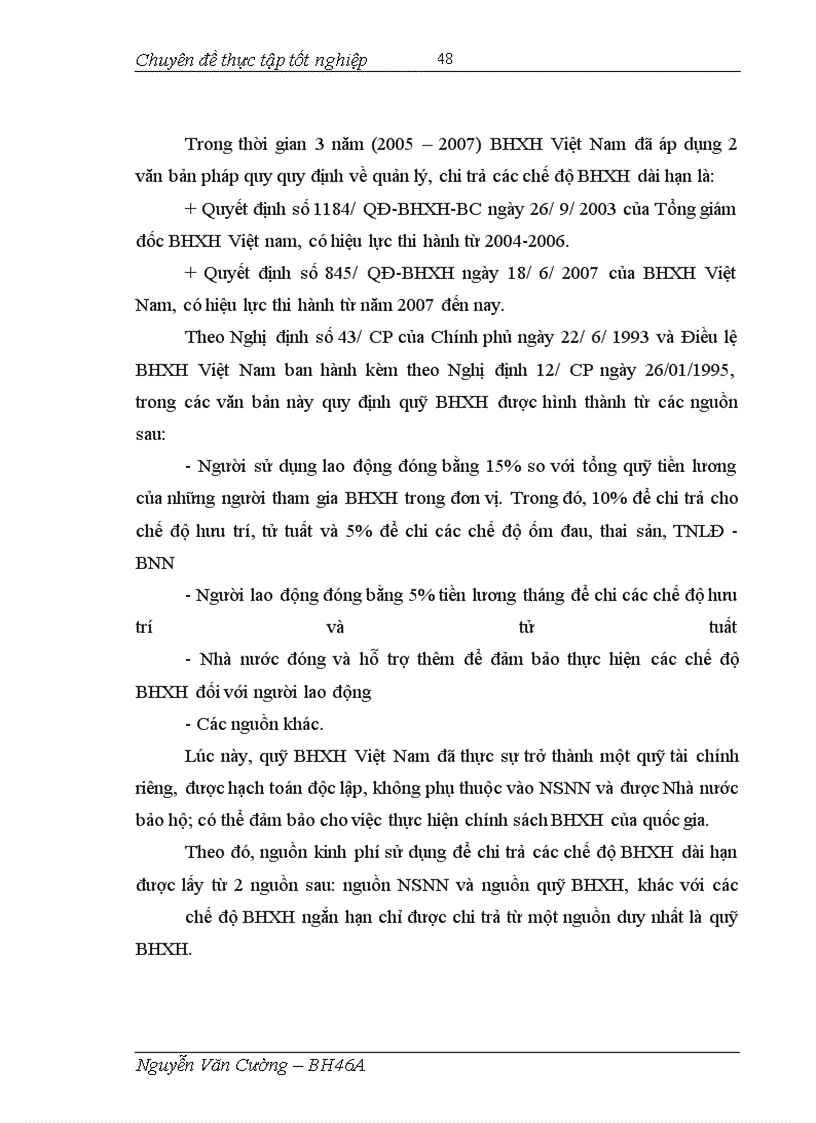 image for page Thực trạng và giải pháp quản lý chi trả các chế độ BHXH dài hạn ở BHXH Việt Nam (2005 – 2007)